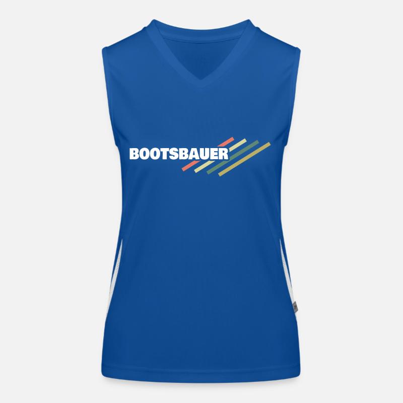 Arbeitsplatz Bootsbauer Funktionelles Kontrast-Tank Top für Frauen