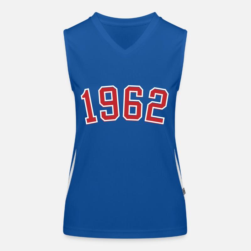 Année de naissance sport 1962 Débardeur respirant contrasté Femme