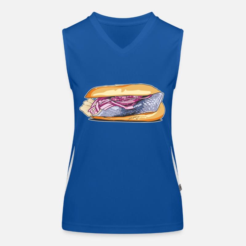 Fischsemmel // Illustration Funktionelles Kontrast-Tank Top für Frauen