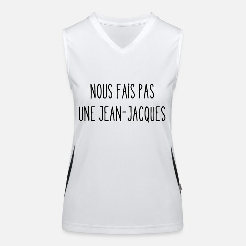 nous fais pas une jean-jacques Débardeur respirant contrasté Femme