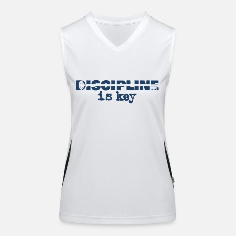 Discipline is Key Women's Functional Contrast Tank Top