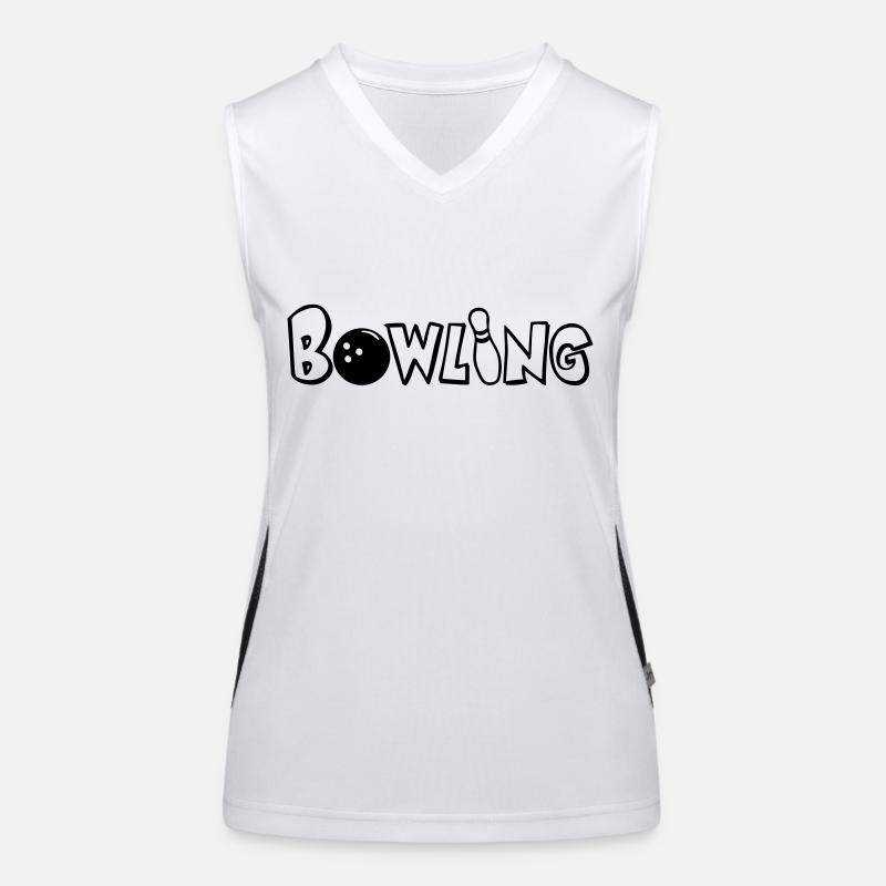 Bowling Funktionelles Kontrast-Tank Top für Frauen