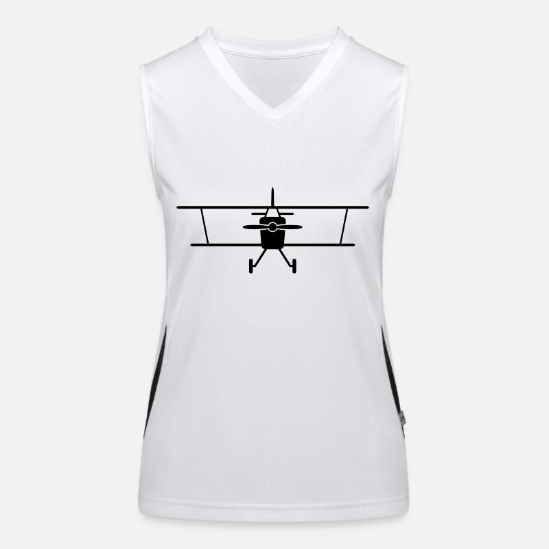 Fly a plane Women's Functional Contrast Tank Top
