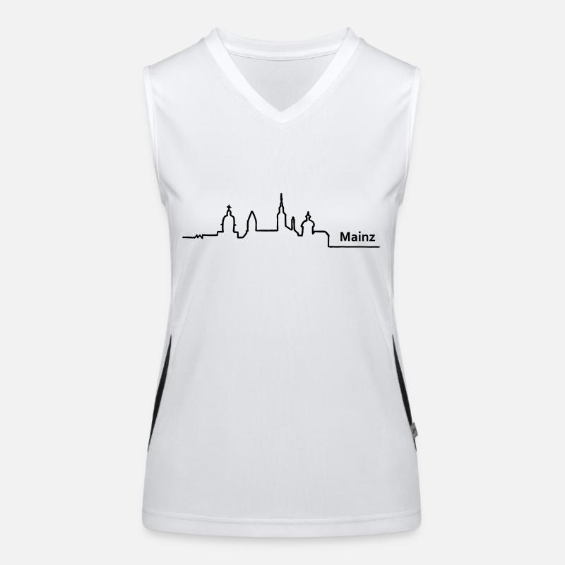 mainz skyline Women's Functional Contrast Tank Top