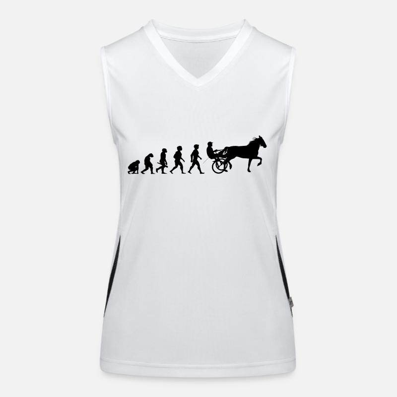 Evolution trot racing chevaux de course de chevaux Débardeur respirant contrasté Femme