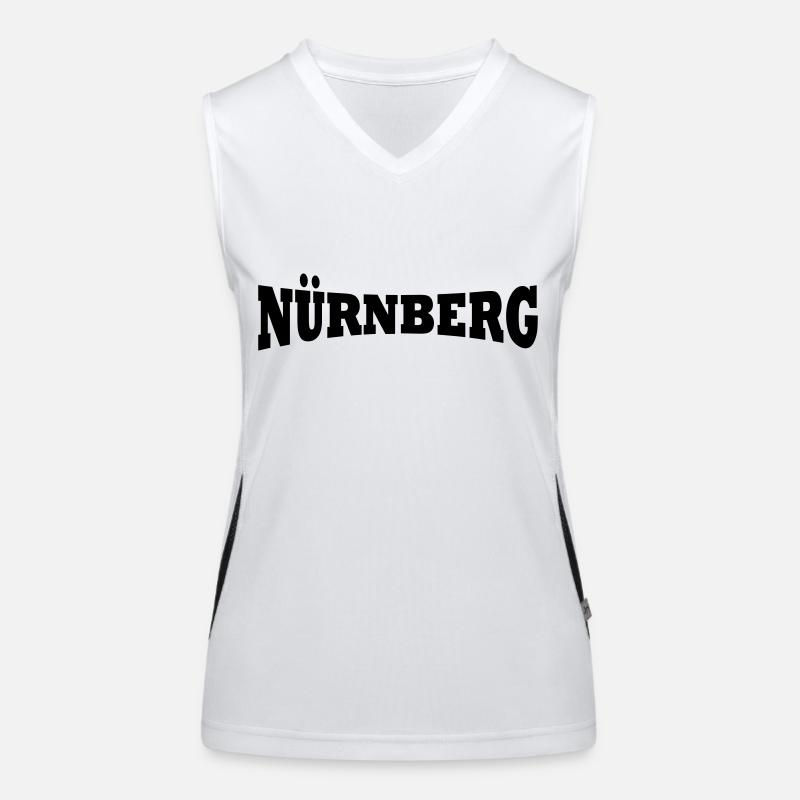 Nuremberg lettrage Débardeur respirant contrasté Femme