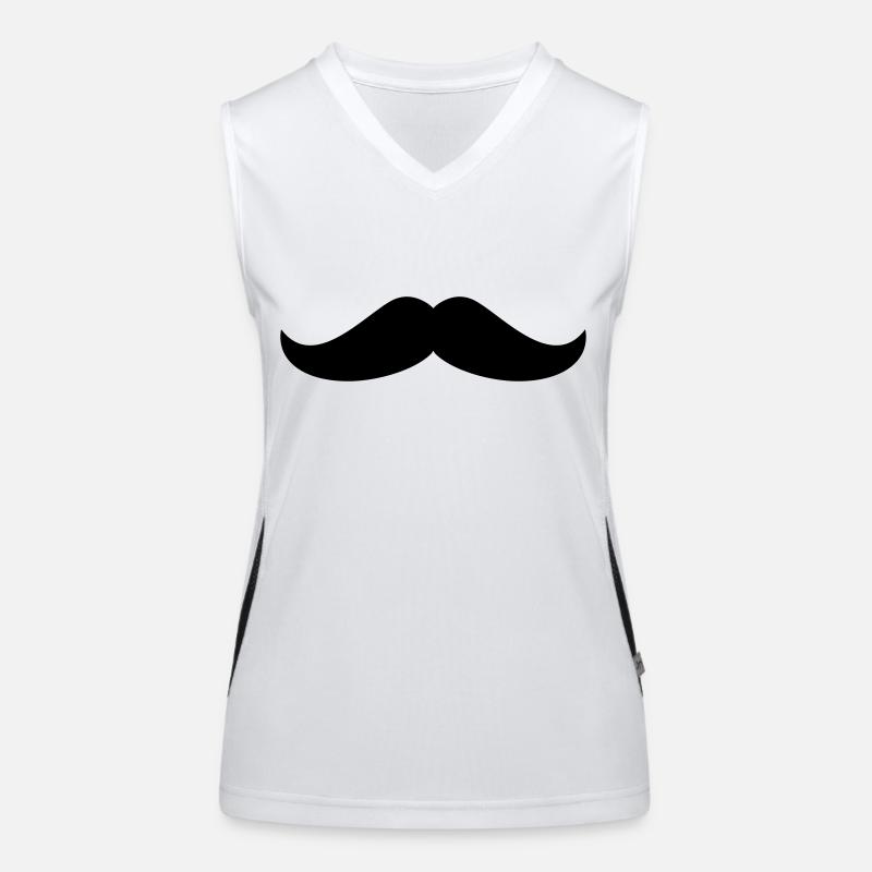 Mustache Women's Functional Contrast Tank Top
