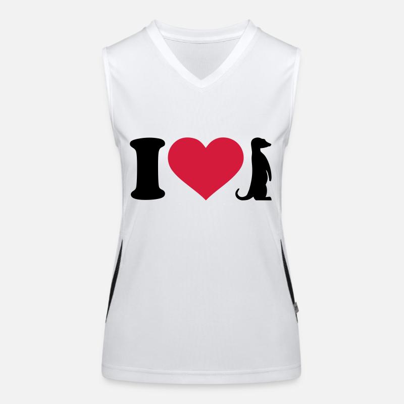 Erdmännchen Funktionelles Kontrast-Tank Top für Frauen