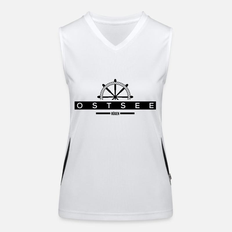 Rügen Funktionelles Kontrast-Tank Top für Frauen