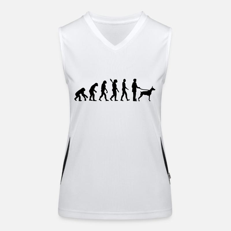 Dobermann Funktionelles Kontrast-Tank Top für Frauen