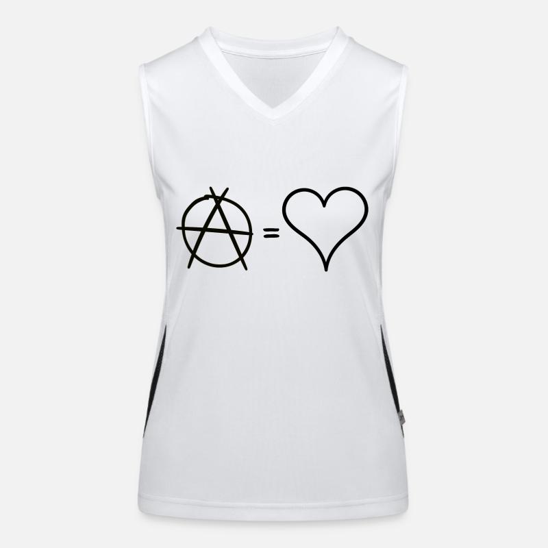 Anarchy is love Women's Functional Contrast Tank Top