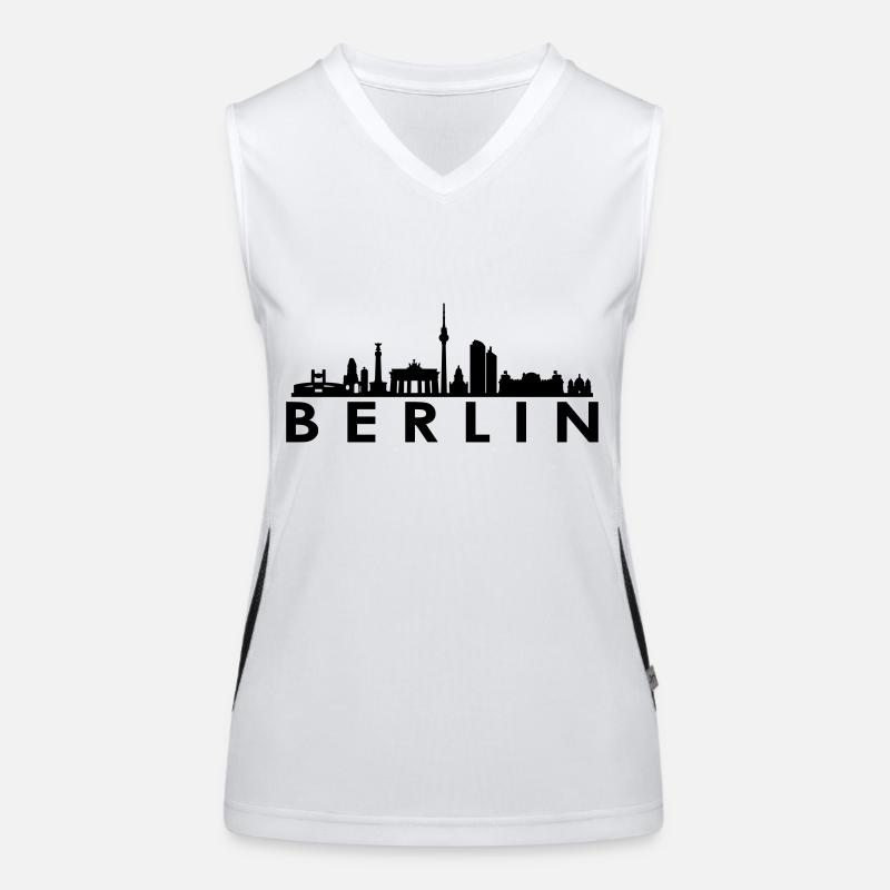 Skyline - Berlin Funktionelles Kontrast-Tank Top für Frauen