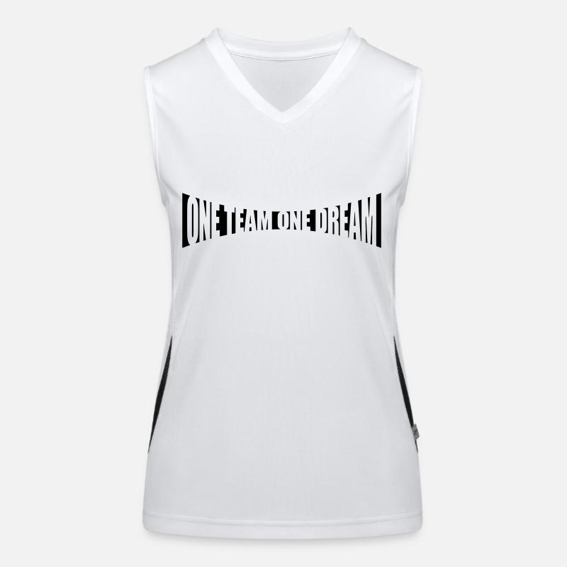 Gebogen One Team Funktionelles Kontrast-Tank Top für Frauen
