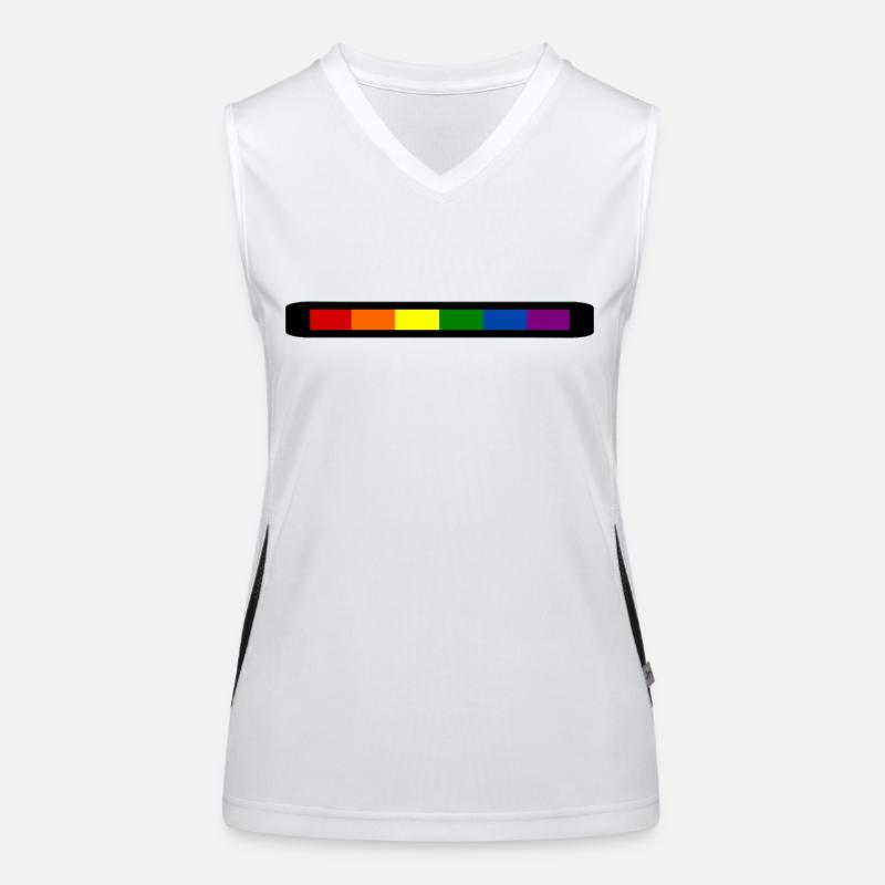 Lgbt Funktionelles Kontrast-Tank Top für Frauen