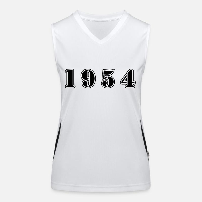1954 anniversaire Débardeur respirant contrasté Femme