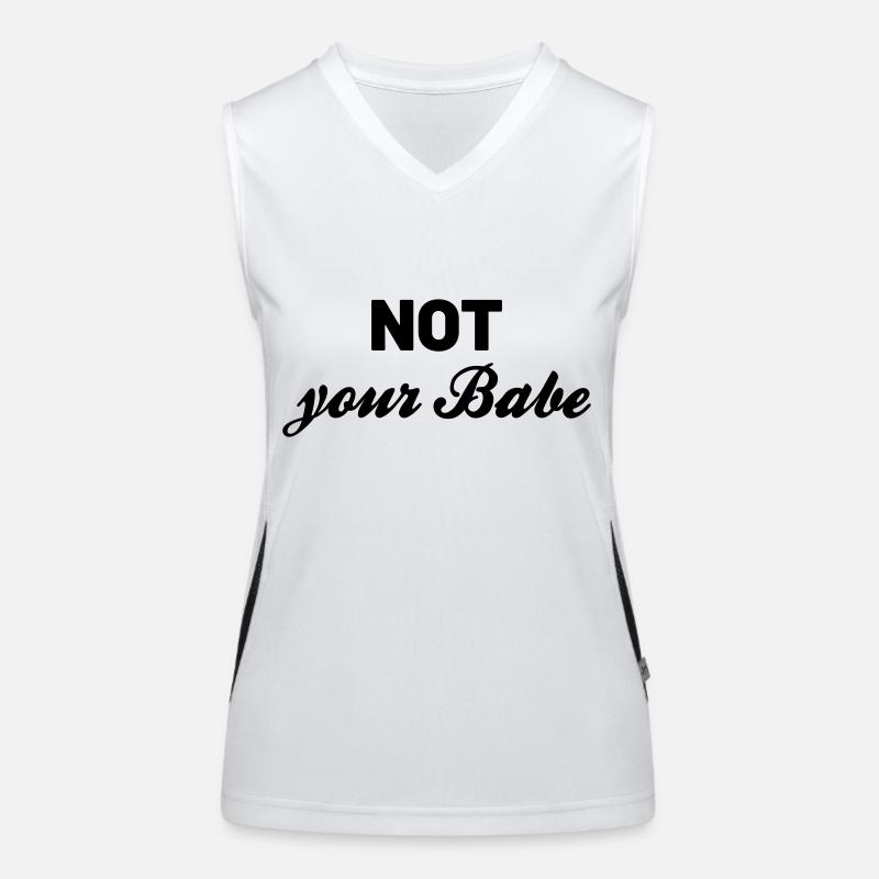 Not your Babe Funktionelles Kontrast-Tank Top für Frauen