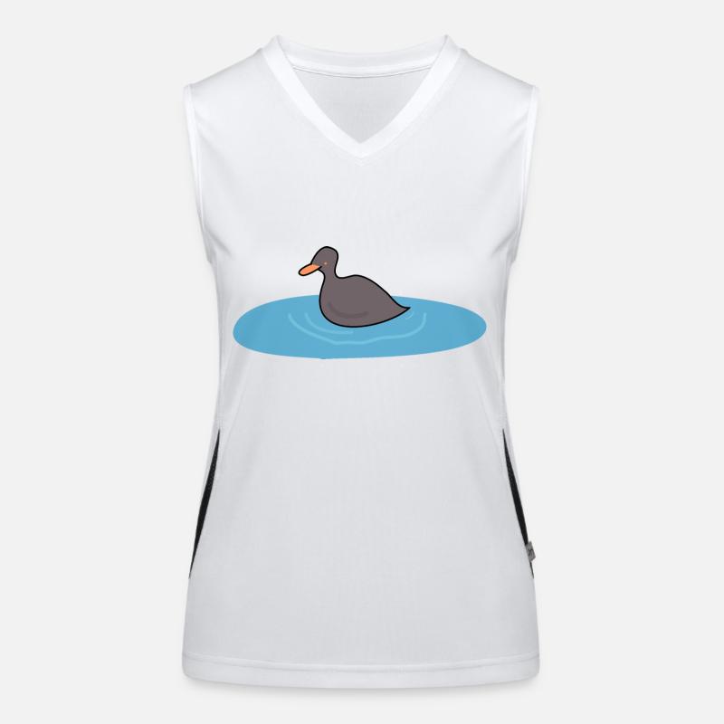 Entenvogel 2 Funktionelles Kontrast-Tank Top für Frauen