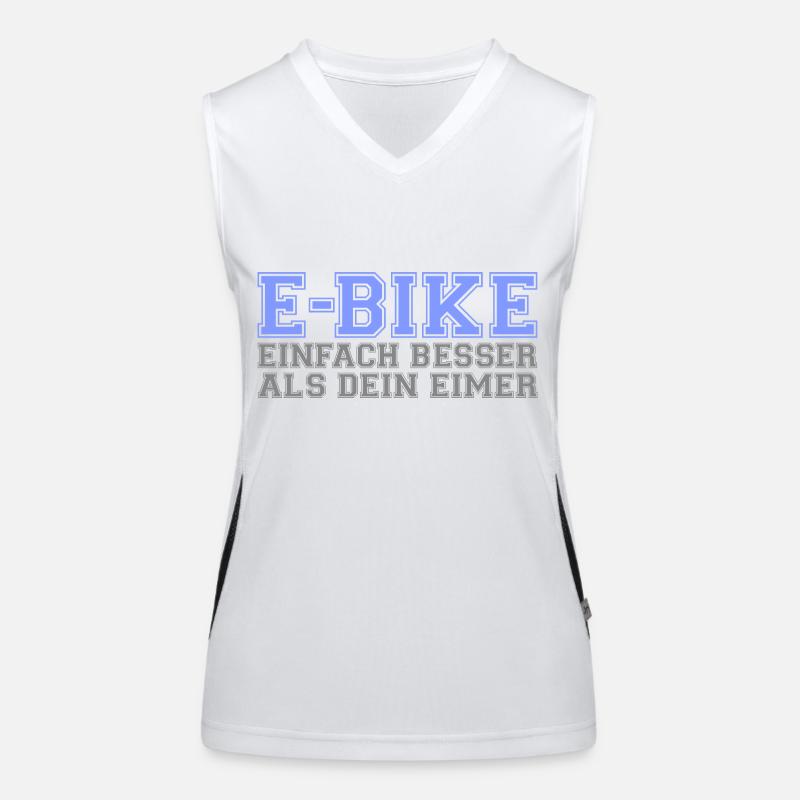 E-Bike "Einfach besser als dein Eimer" Funktionelles Kontrast-Tank Top für Frauen