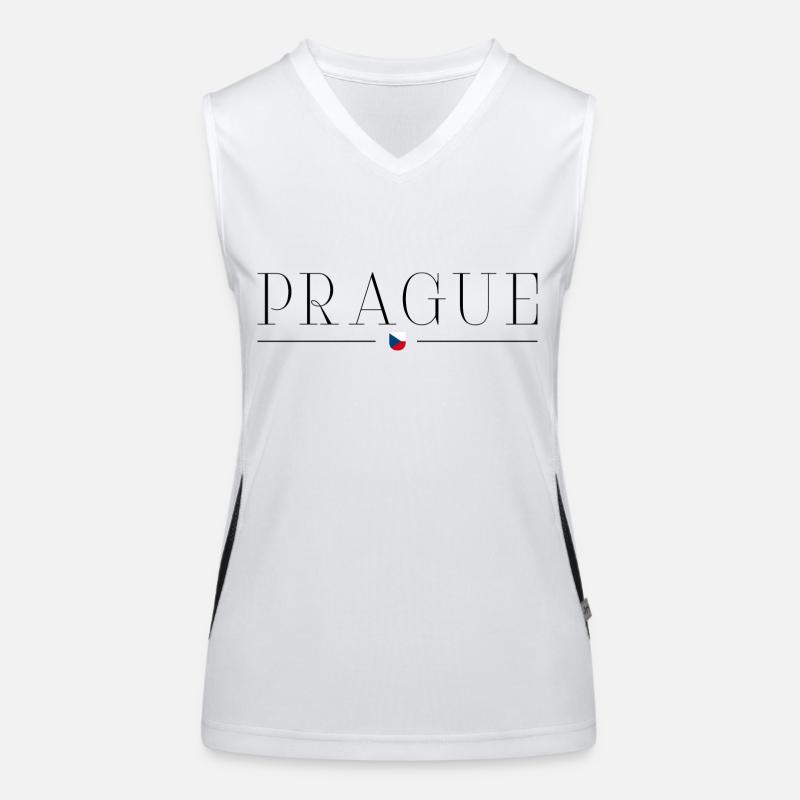 J’adore Prague Débardeur respirant contrasté Femme