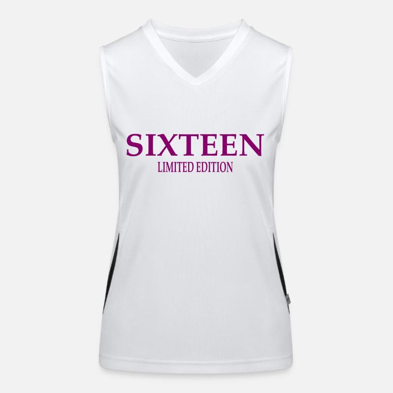 16e anniversaire Seize seize seize Débardeur respirant contrasté Femme