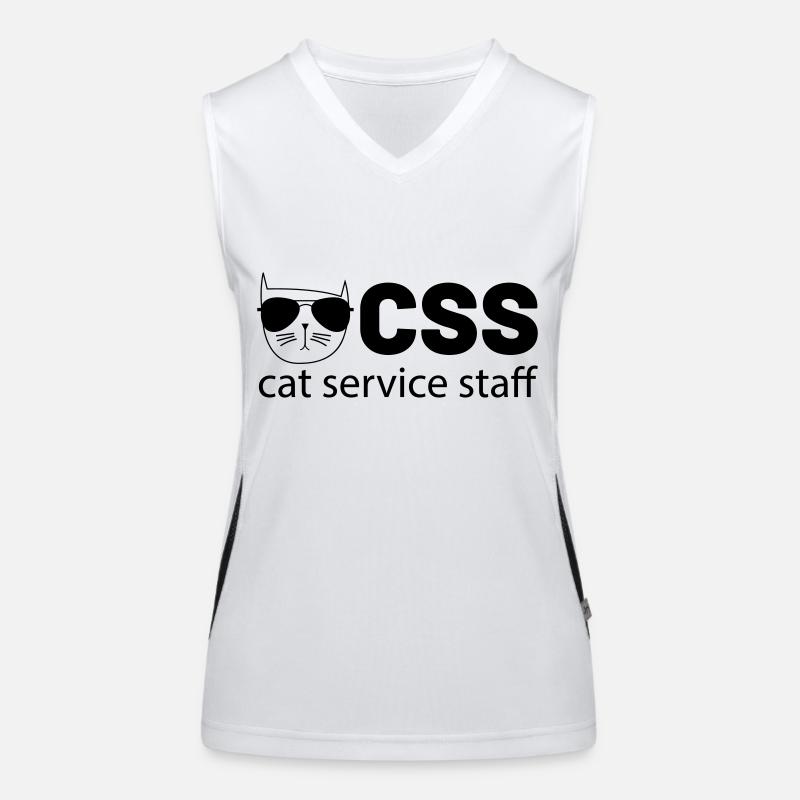 css cat service staff Women's Functional Contrast Tank Top
