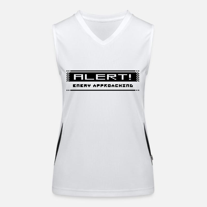 Alarme 8 bits Débardeur respirant contrasté Femme