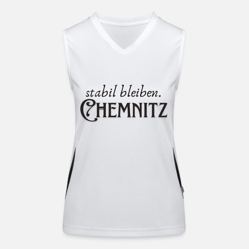 Stabil bleiben Chemnitz Funktionelles Kontrast-Tank Top für Frauen