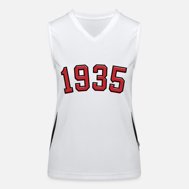 Année de naissance sport 1935 Débardeur respirant contrasté Femme