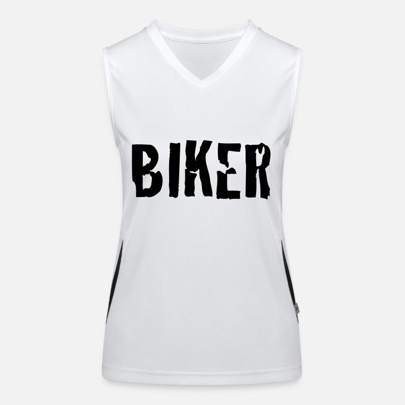 biker Débardeur respirant contrasté Femme