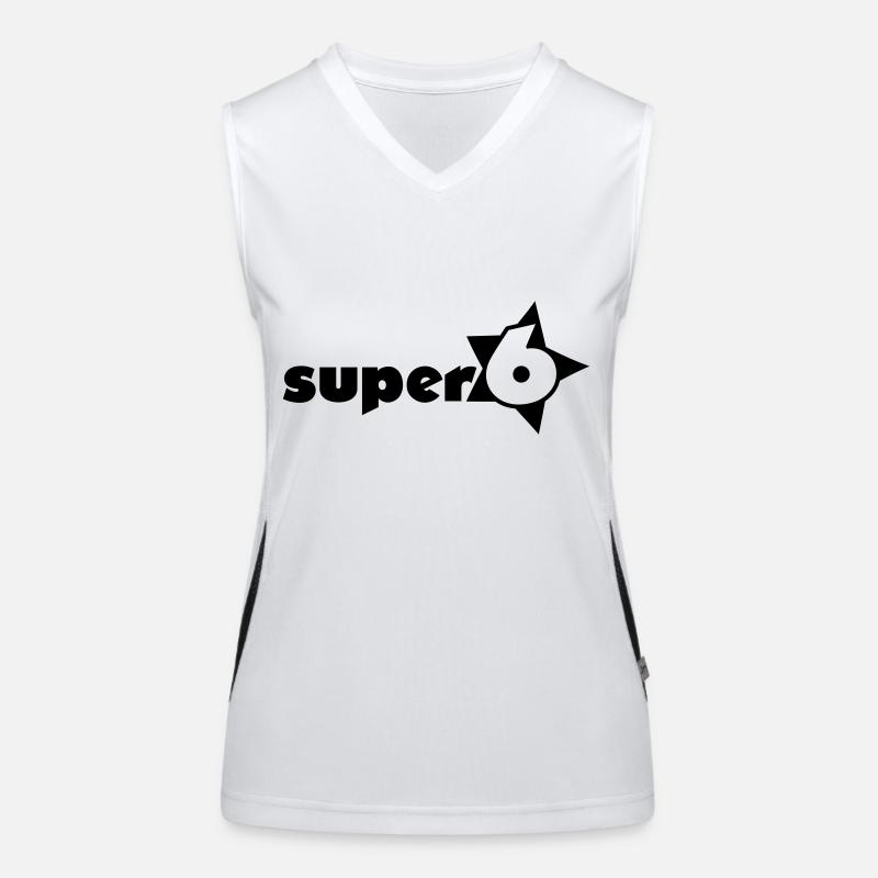 super_6_1c Women's Functional Contrast Tank Top