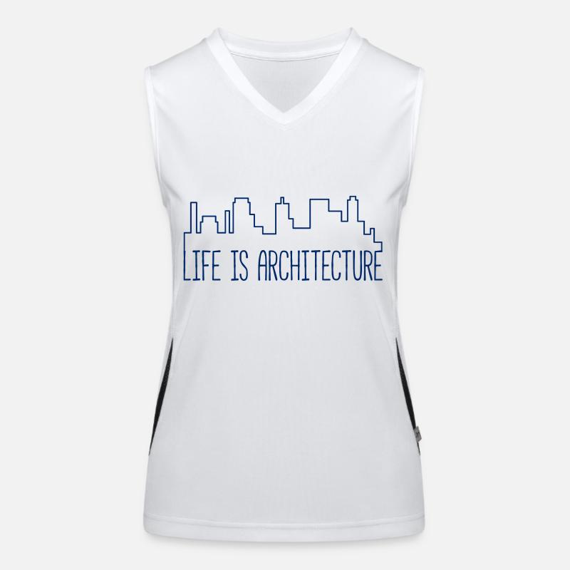 Architecte / Architecture: La vie est l'architecture Débardeur respirant contrasté Femme
