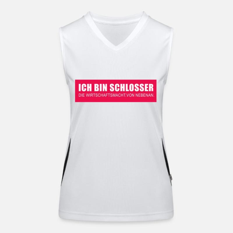 Schlosser und Metallbauer als geschenkidee Funktionelles Kontrast-Tank Top für Frauen