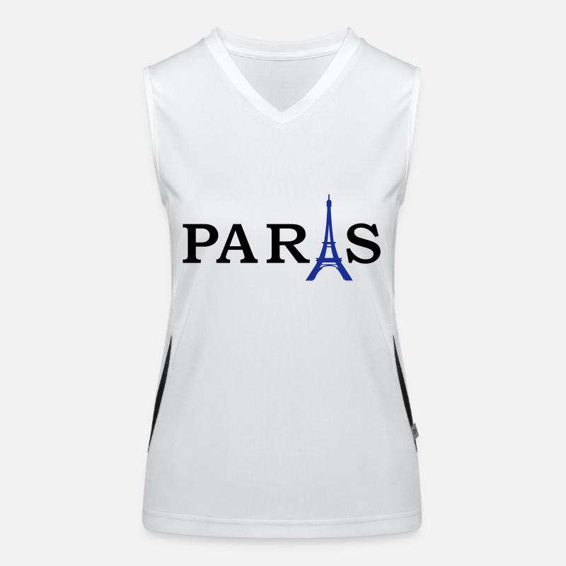 paris___f2 Funktionelles Kontrast-Tank Top für Frauen