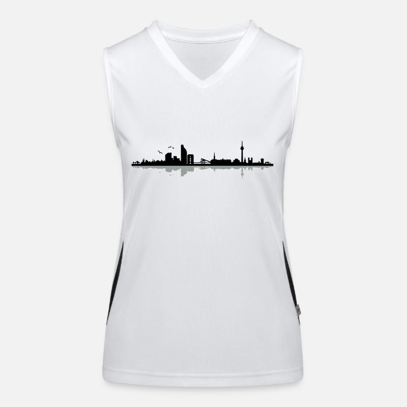 Dusseldorf Skyline Women's Functional Contrast Tank Top