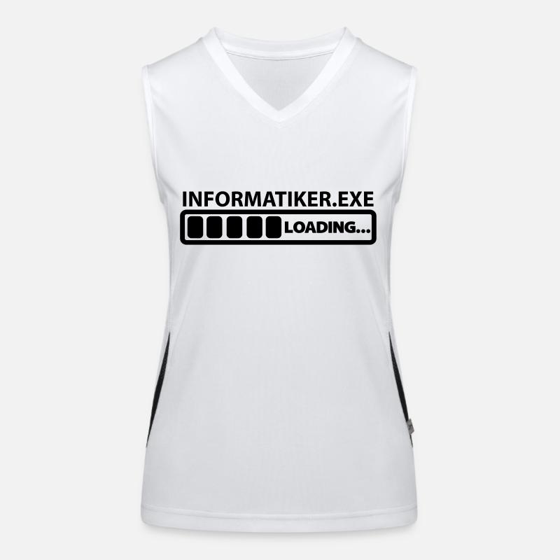 informatiker exe loading Funktionelles Kontrast-Tank Top für Frauen