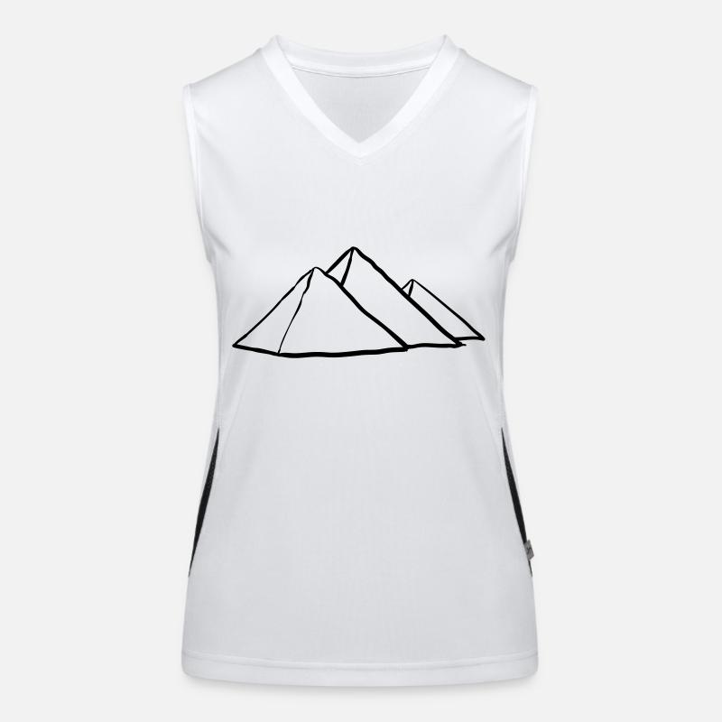Pyramiden von Gizeh Funktionelles Kontrast-Tank Top für Frauen