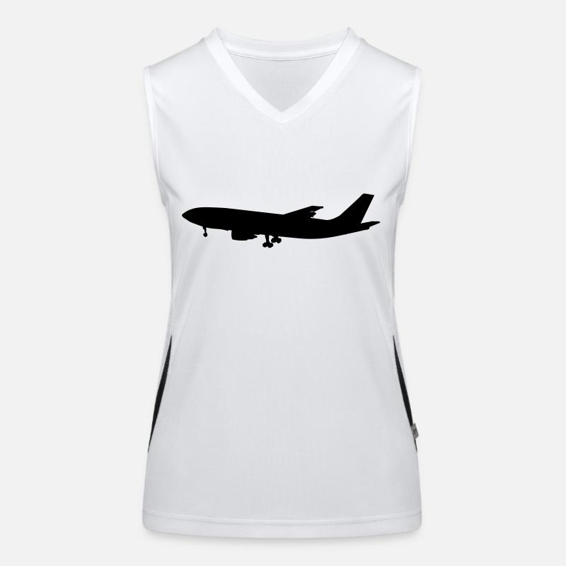flugzeug - airplane Funktionelles Kontrast-Tank Top für Frauen