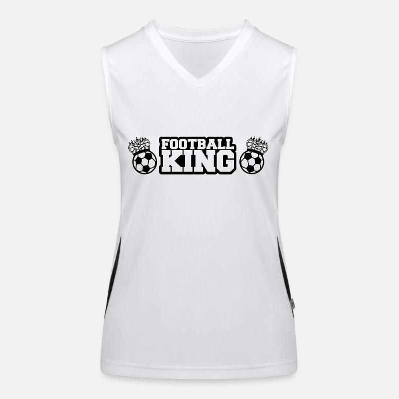 fussball_koenig4 Funktionelles Kontrast-Tank Top für Frauen