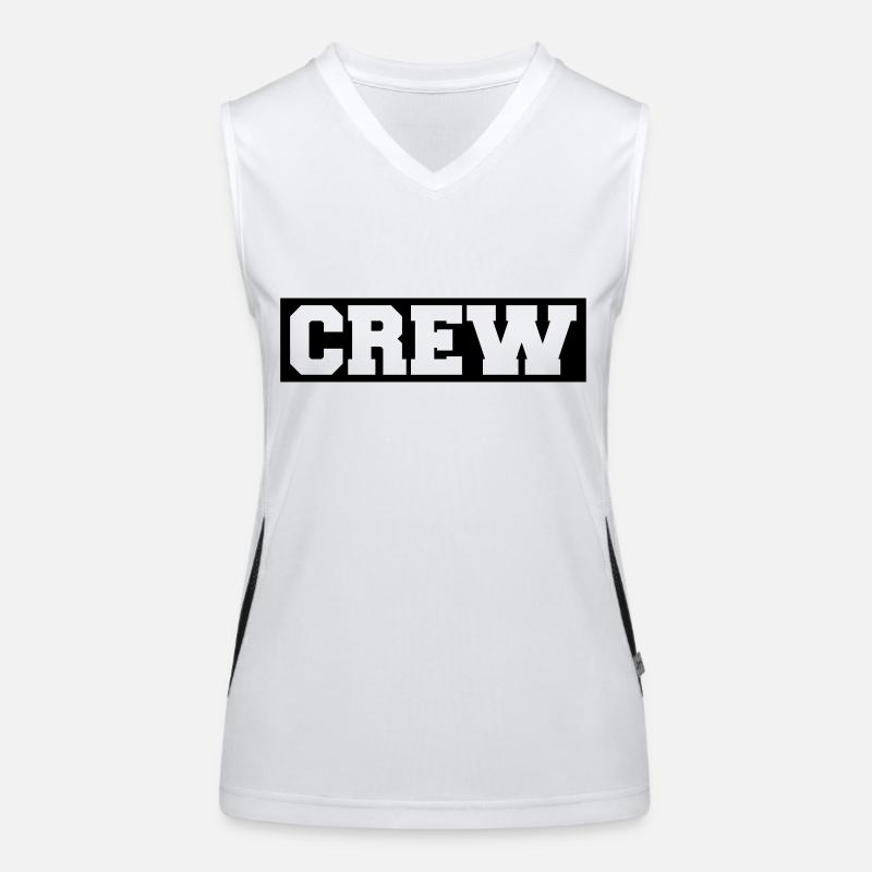 Crew Débardeur respirant contrasté Femme