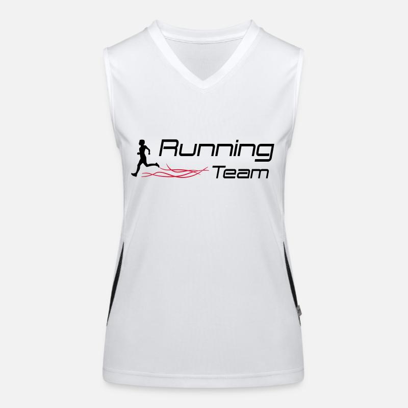 running team Funktionelles Kontrast-Tank Top für Frauen
