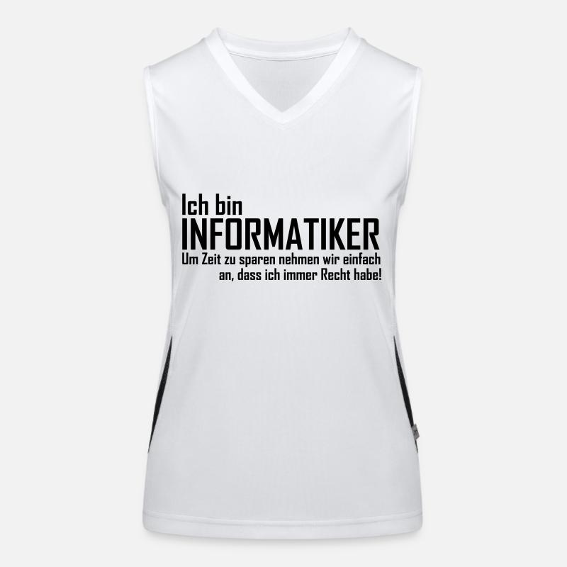 informatiker Funktionelles Kontrast-Tank Top für Frauen