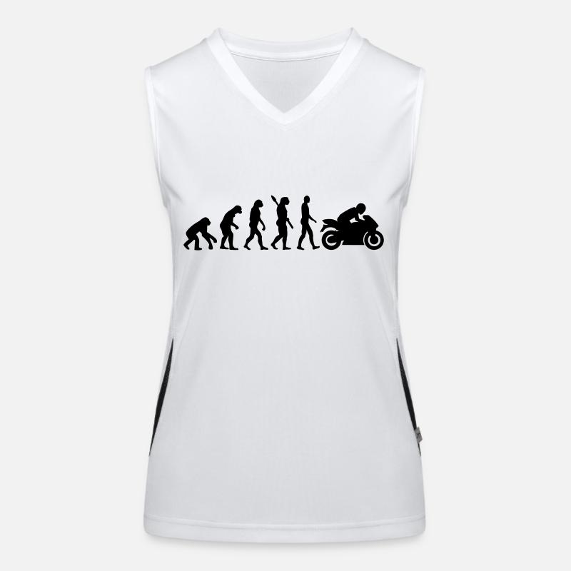 Motorcycle Women's Functional Contrast Tank Top