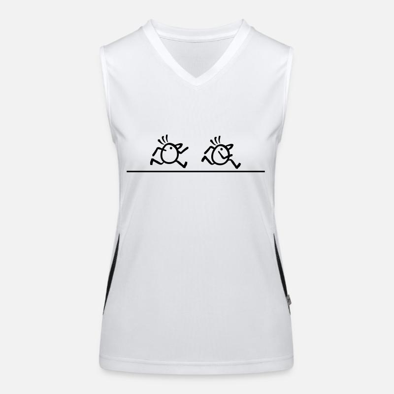 Marathon runner Fast lane Women's Functional Contrast Tank Top