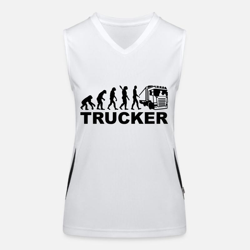 Trucker Funktionelles Kontrast-Tank Top für Frauen