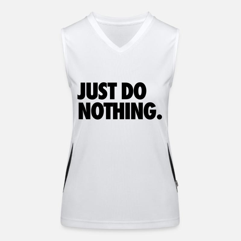 JUST DO NOTHING. Women's Functional Contrast Tank Top