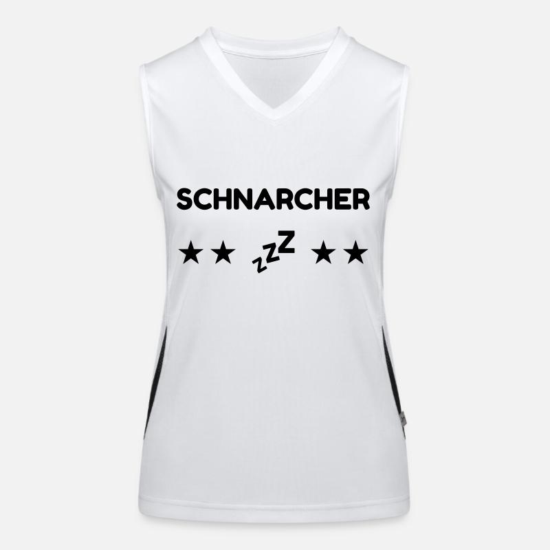 Schnarchen / Schnarcher / Schlaf / Schnarcherin Funktionelles Kontrast-Tank Top für Frauen