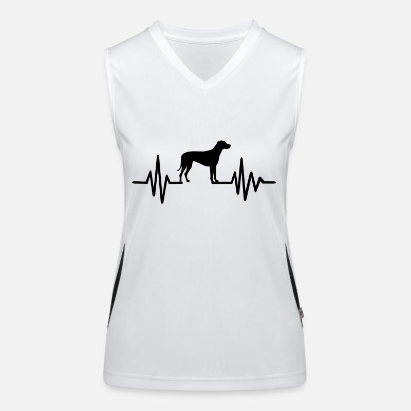 Rhodesian Ridgeback Débardeur respirant contrasté Femme