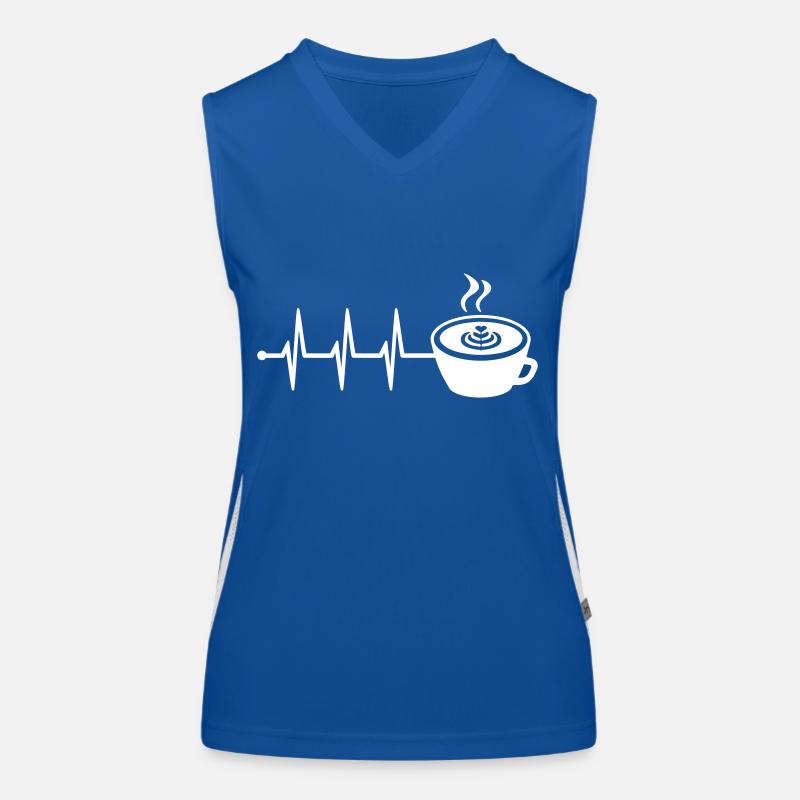 Coffee Icon Pulse Women's Functional Contrast Tank Top