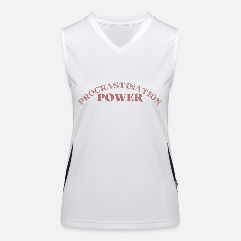 Procrastination power | Student gift idea Women's Functional Contrast Tank Top