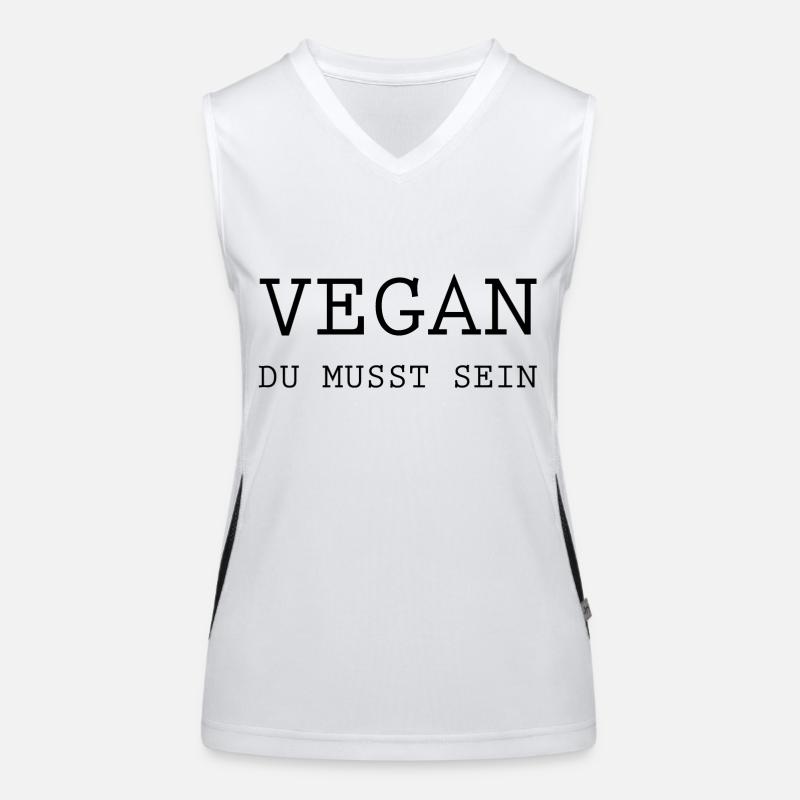 Vegan Veggie Funktionelles Kontrast-Tank Top für Frauen